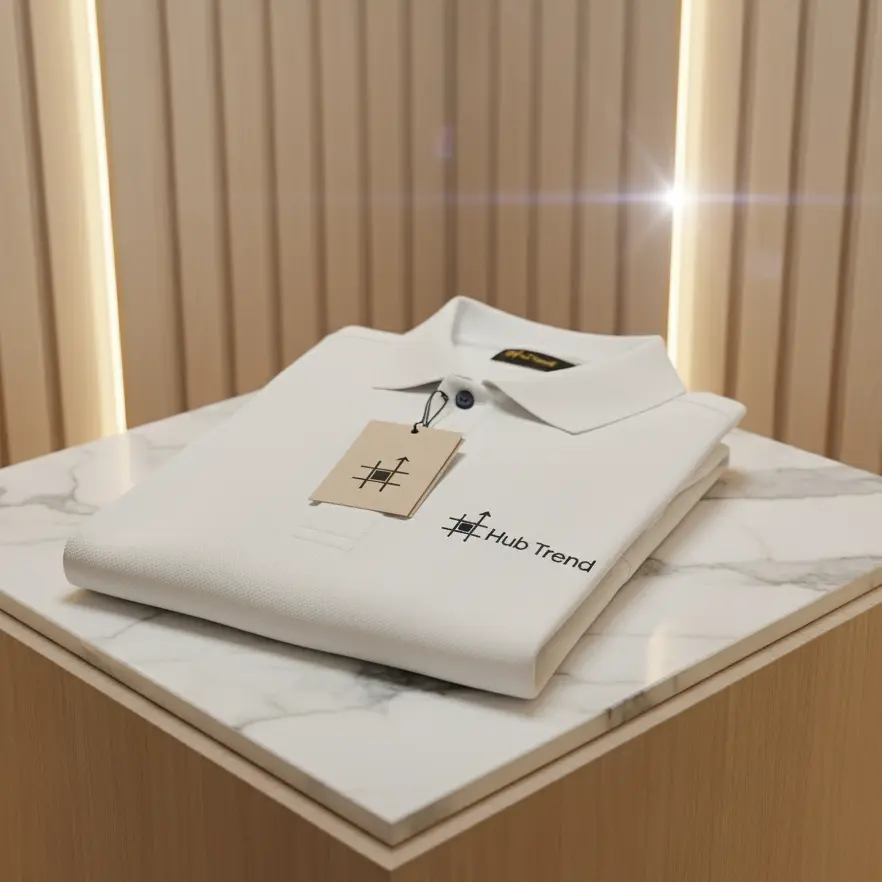 Hub Trend Men's Luxury Piqué Polo Shirt. - Image 2